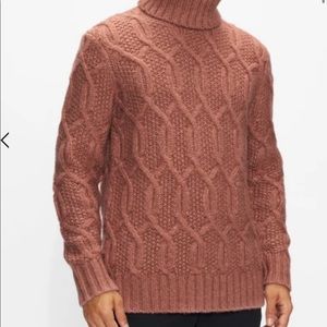 BRAND NEW Ted Baker Cable Knit Chunky Turtle neck Sweater *Unisex